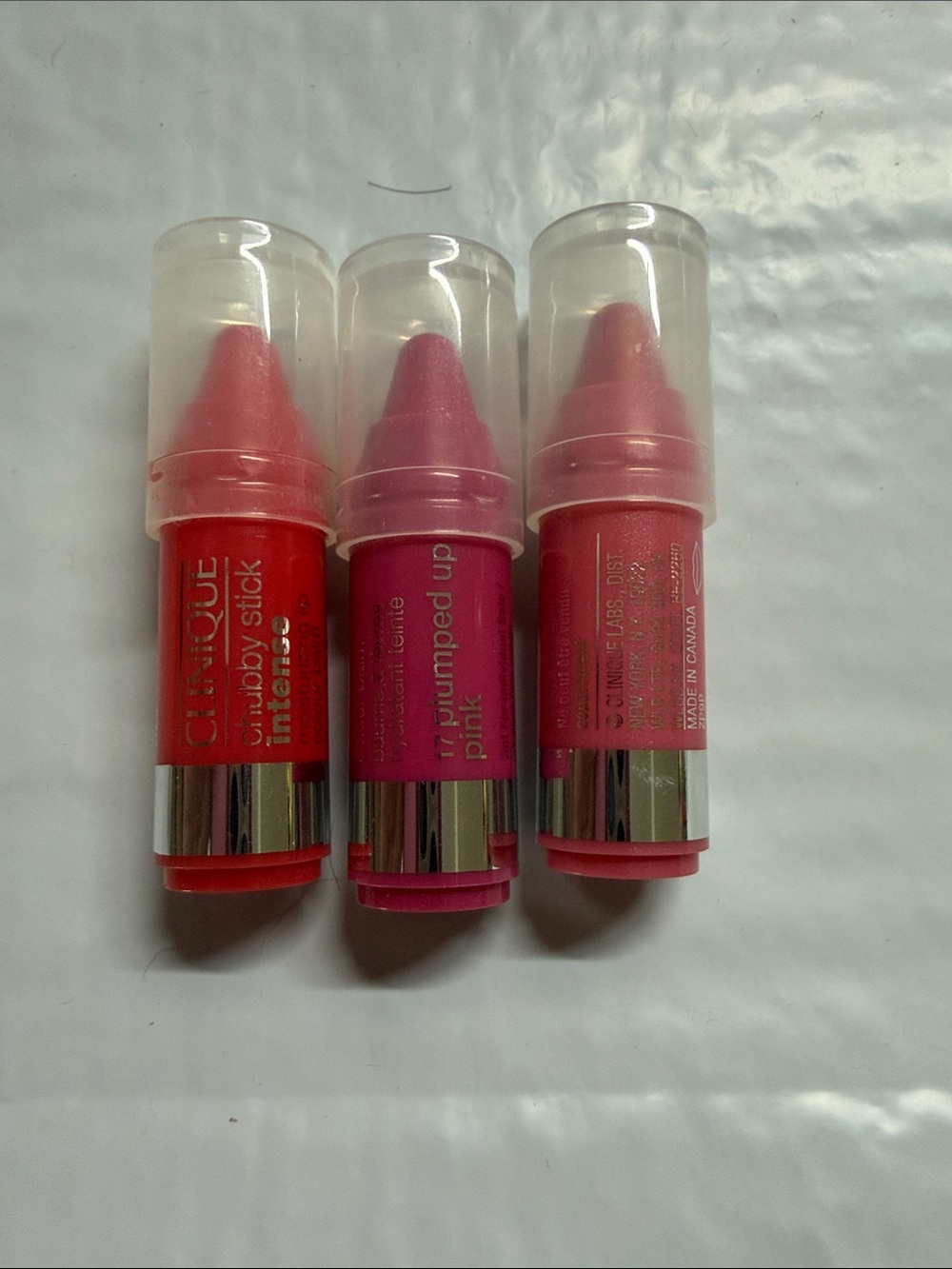 Clinique Chubby Stick Trio — pinks sample travel size